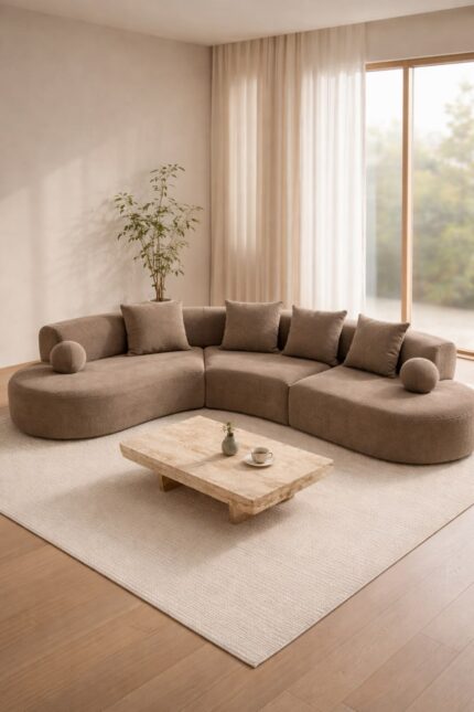 C shape sofa set